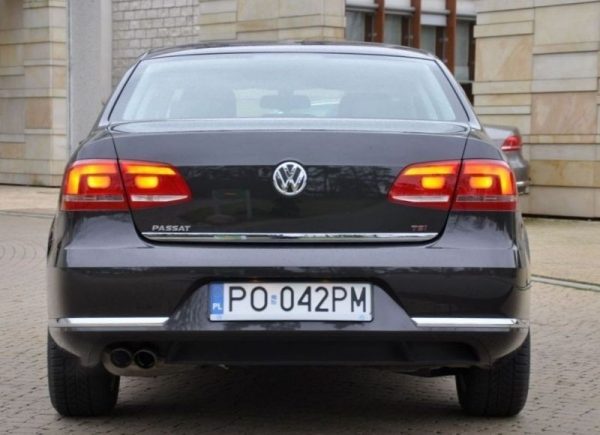 Chrome-plated strip for VW Passat B7 Sedan for tailgate