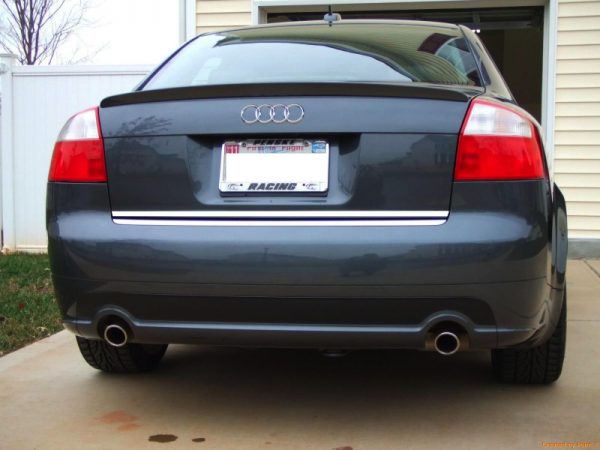 Protective chrome-plated strip for AUDI A4 B6 Sedan on the tailgate