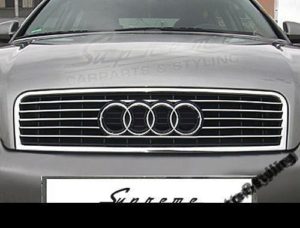 Listwy chrom na przedni grill do Audi A4 B6 Sedan lub Kombi