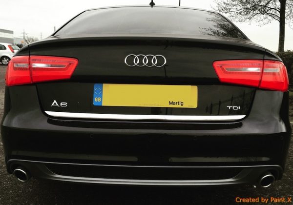 Chrome plated trunking for Audi A6 C7 Saloon