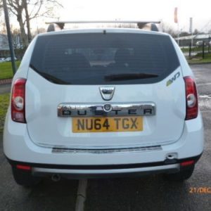 Chassis chrome for Dacia Duster SUV from 2010 - on the tailgate