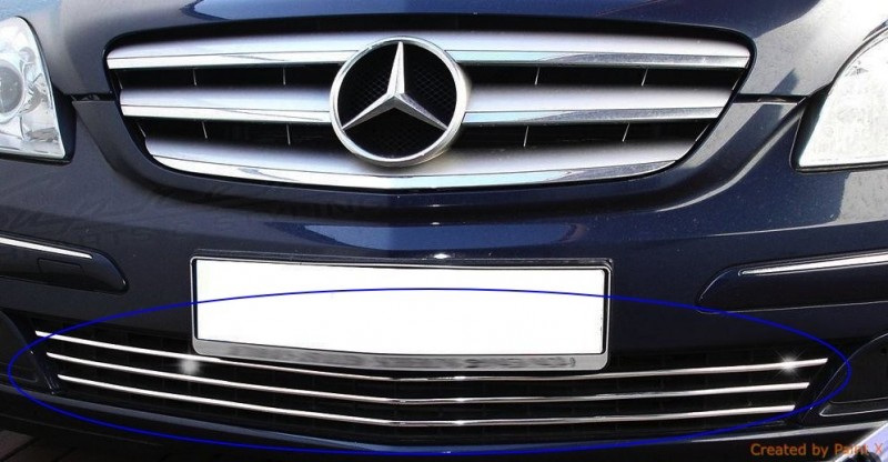 Listwy chrom na przedni grill do Mercedes-Benz B Klasa W245