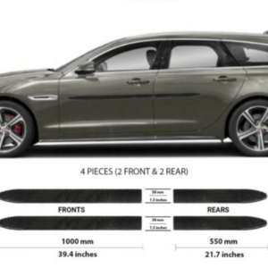 Jaguar XF Kombi 2016+ Listwy CZARNE Boczne Drzwi