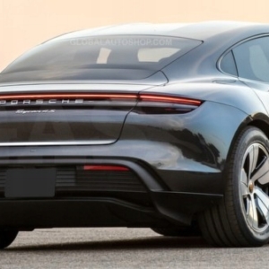 Porsche Taycan - LISTWA CHROM na Klapę bagażnik