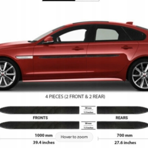 Jaguar XF 2016+ Listwy CZARNE Boczne Drzwi