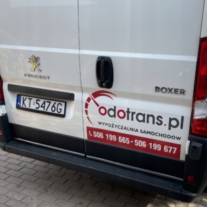 Peugeot BOXER - Listwy CHROM na Klapę Bagażnik