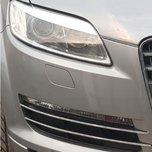 AUDI Q7 - LISTWY chromowane na HALOGENY ZDERZAK